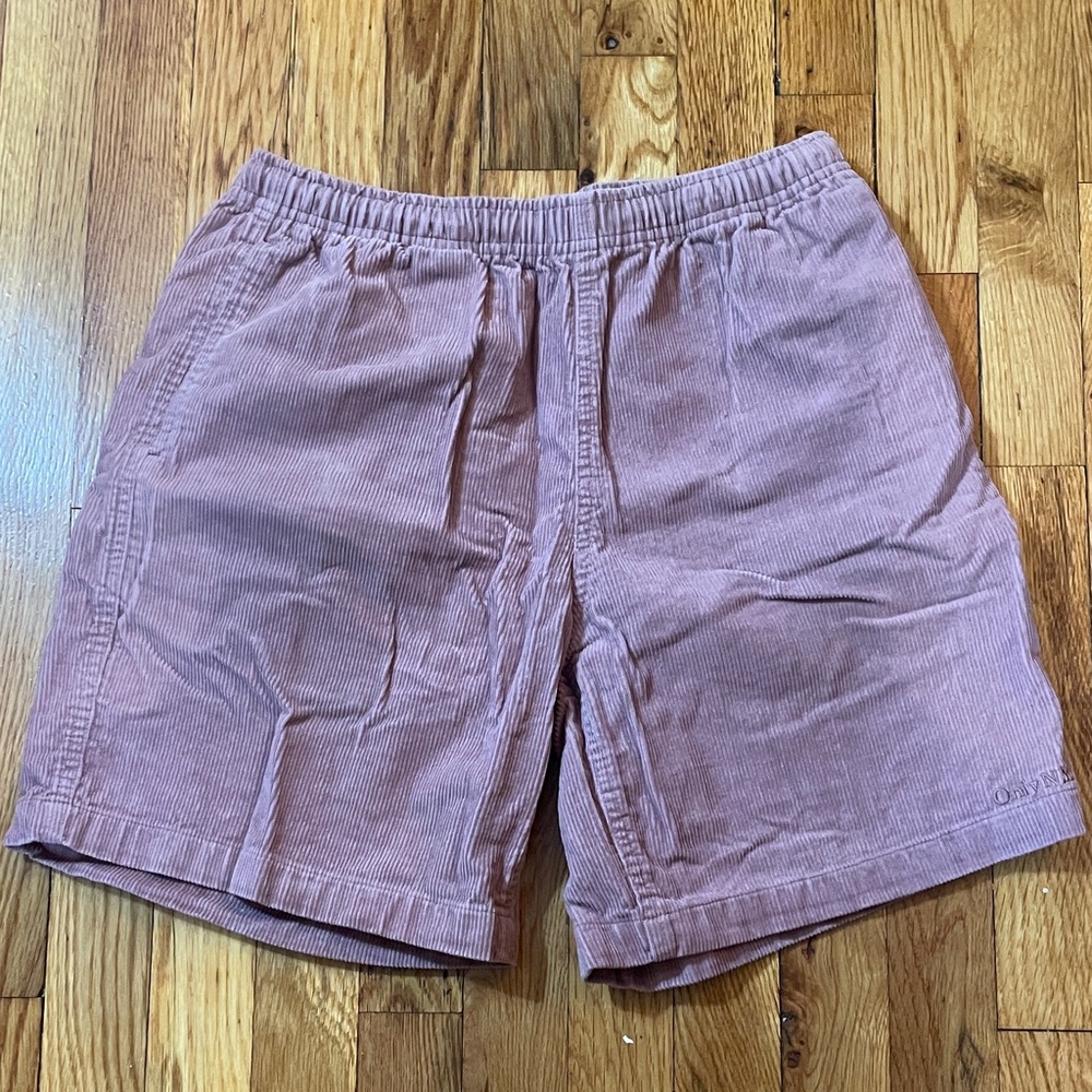 Only NY Men's Corduroy Shorts in Dusty Pink